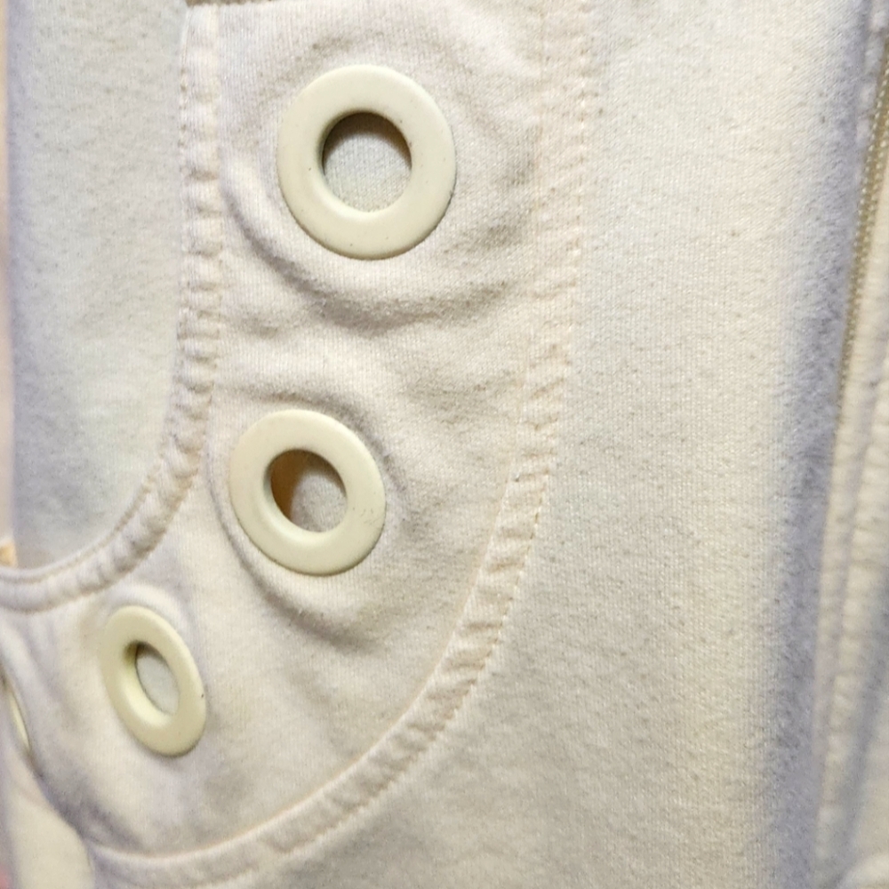 Coral Bay Yellow Jacket pockets zip up cotton size Large. Long sleeves - Picture 5 of 10
